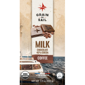 Milk Chocolate 45% with coffee