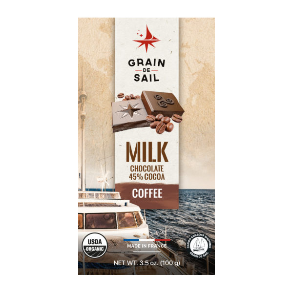 Milk Chocolate 45% with coffee